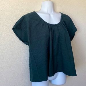 Madewell Forest Green Top Sz L
